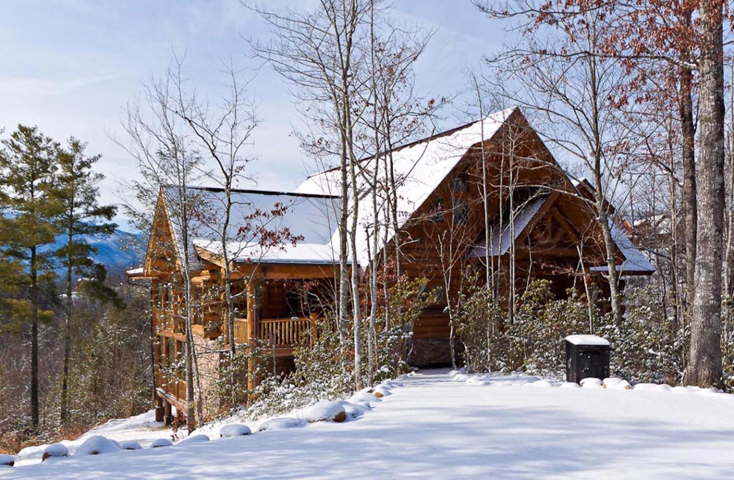 Big Bear Ridge Lodge: Mountain View Log Cabin Retreat Gatlinburg Exterior photo